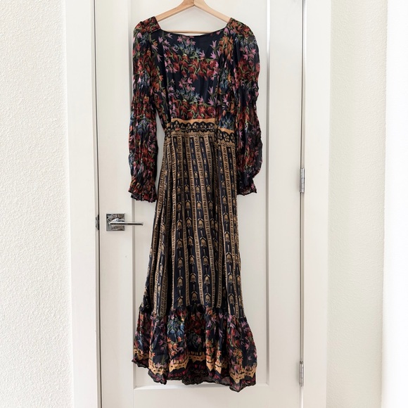 Farm Rio for Anthropologie Side Slit Maxi Dress Size S - Picture 5 of 13